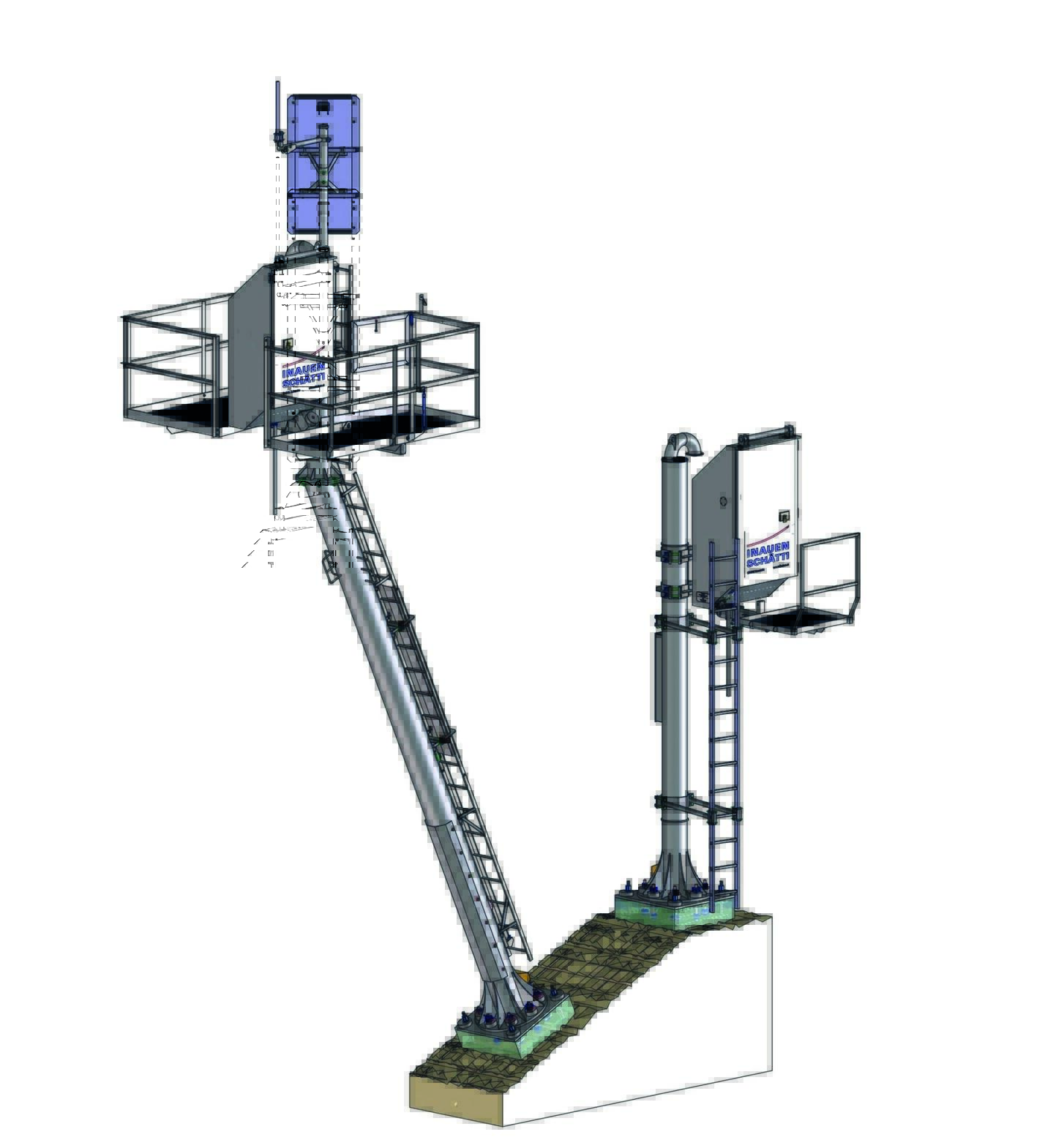 Kombination LAWINENMAST mit LAWINENWÄCHTER
