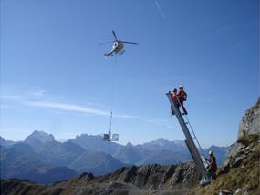 Avalanche trigger system, Hochalpila, Montafon
