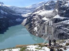 Avalanche monitor construction site &quot;Linthal 2015&quot; KLL GL