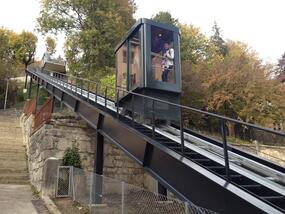 Inclined elevator train station, Le Locle