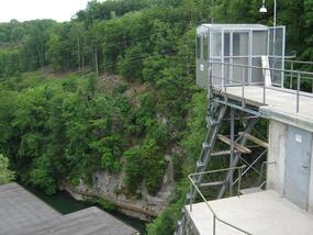 Inclined elevator power plant, Montcherand