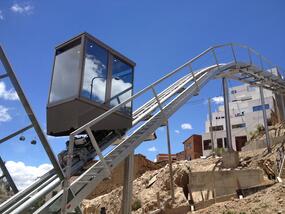 Inclined elevator station 17, La Paz Bolivia