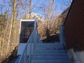 Inclined elevator, Sonnenhügel, Glarus