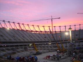 Rope installation, national stadium Warsaw