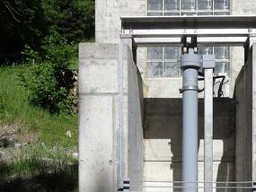 Steel water construction power plant Dala, Leukerbad