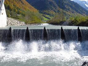 Steel water construction power plant, Hinterdorf Engi
