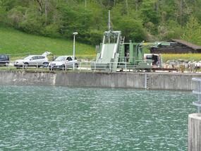 Steel water construction power plant Tavanasa