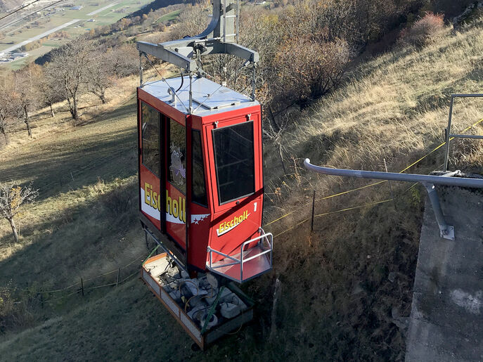 Upgrading the Raron – Eischoll cable car